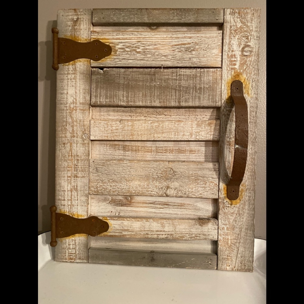 Hobby Lobby White Wash Wall Door Decor 14”WX18”T